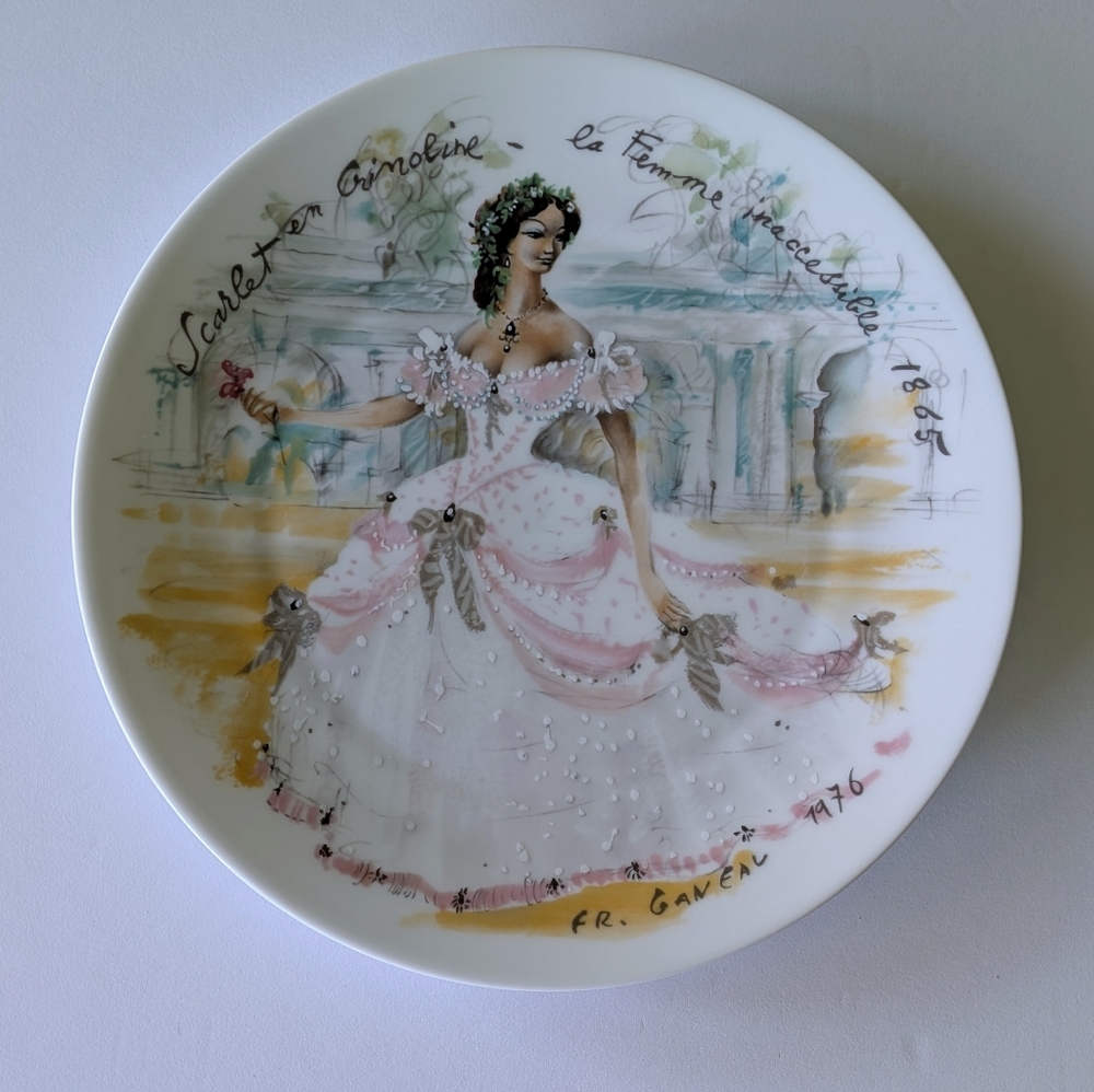 Vintage D'Arceau Limoges Women Of The Century Series Collectable Plate